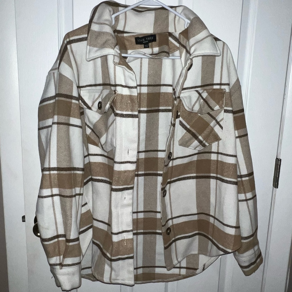 Plaid shacket - love tree